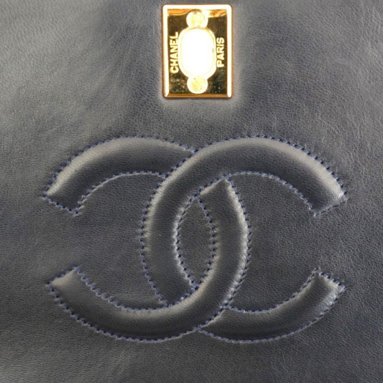 Image 1 of CHANEL FULL FLAP | NAVY BLUE