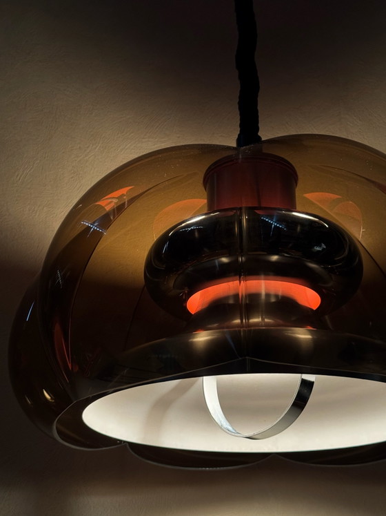 Vintage Dijkstra Flower Power Space Age Pendant Lamp 1970s – Dijkstra Lampen, Plastic (photo 6 of 7)