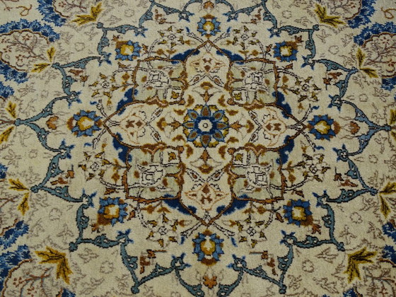 Image 1 of Exklusiver, halb antiker XXL-Keshan-Teppich – 428 x 318 cm – handgeknüpfter Perserteppich