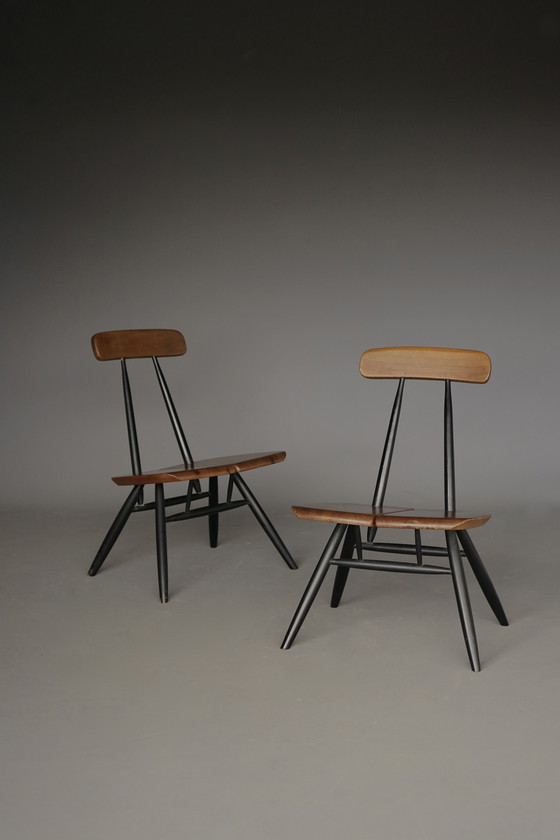 Image 1 of Pirkka Lounge Chairs by Ilmari Tapiovaara for Laukaan Puu. Set of 2