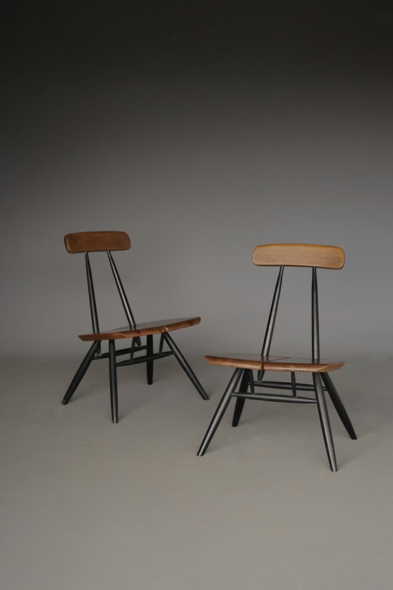 Image 1 of Pirkka Lounge Stühle von Ilmari Tapiovaara für Laukaan Puu. Satz von 2