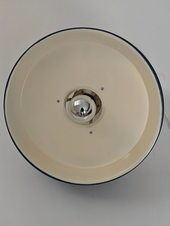 Anvia pendant lamp type 4017 designer Jan Hoogervorst top Dutch design 60s, Iron, Blue (photo 6 of 14)