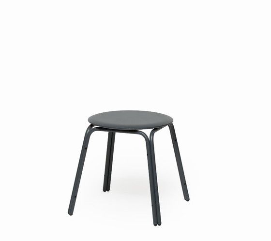 Grey table with four stools, Bogaerts, Dining tables, Metal, Wood, Modern (photo 3 of 5)
