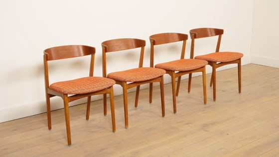 Image 1 of Set di 4 sedie da pranzo Farstrup – Design danese vintage