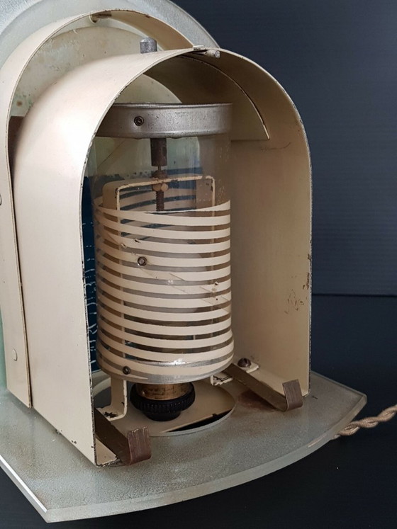 Image 1 of Vintage tafellamp in de vorm van een toverlantaarn uit de jaren 40, 50 of 1940.