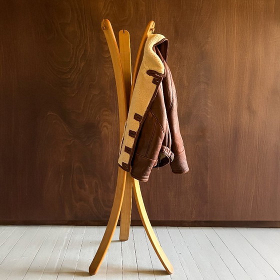 Image 1 of Appendiabiti in rovere a tre punte