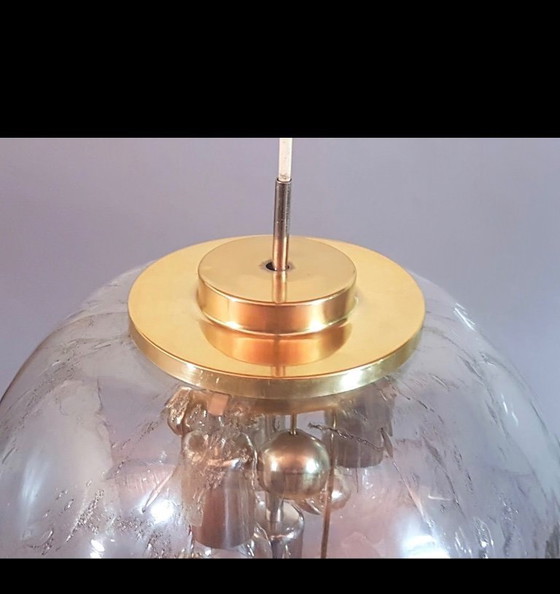 Image 1 of  Doria Leuchten Glazen Plafondlamp Grote Bol, Jaren 1970