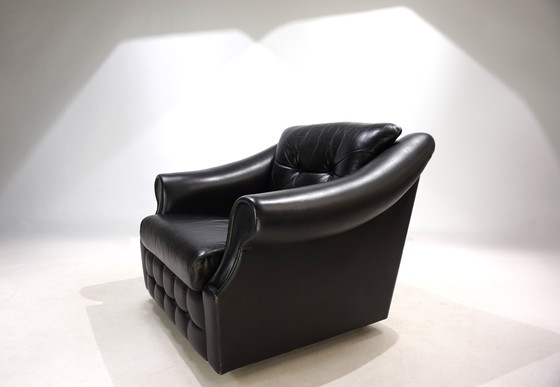 Image 1 of Französischer Art-Déco-Ledersessel, 1960