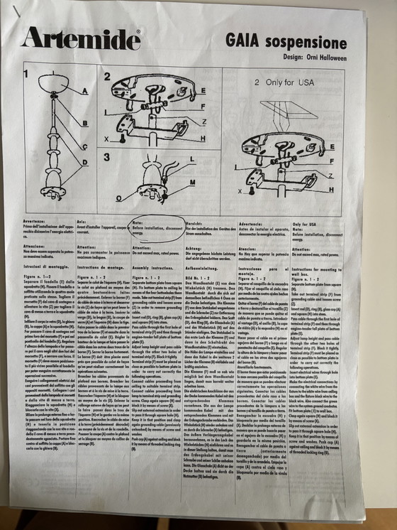 Image 1 of Artemide Kronleuchter Gaia Sospensione