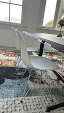 4x VITRA Eames DSR chair with chrome base