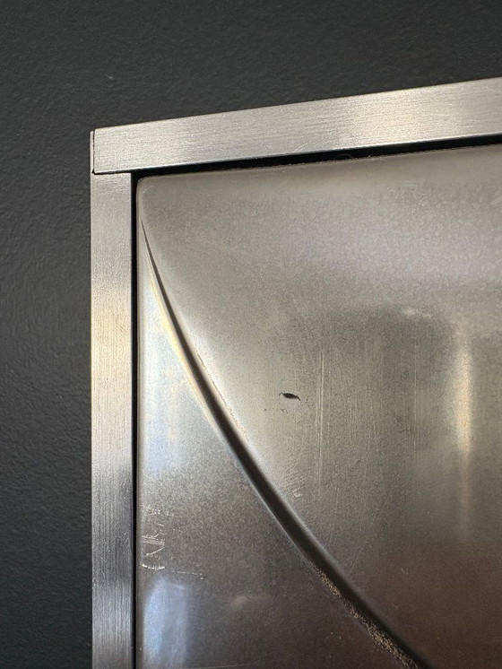 Image 1 of Decoración mural en acero inoxidable, arte cinético. 1970