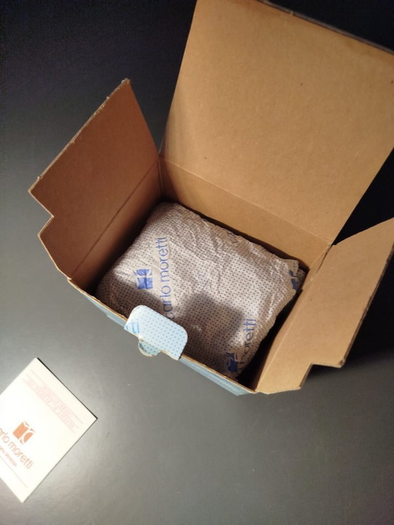 Image 1 of Crystal paperweight, sculptural object by Carlo Moretti, master glassmaker of Murano, Venice