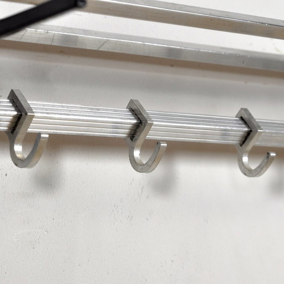 Appendiabiti Art Déco, anni '50 – Metal, Aluminium (photo 5 of 8)