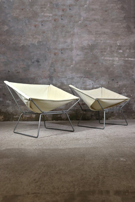 Image 1 of AP-14 – “Anneau” loungestoelen – Set van 2 – Pierre Paulin – A. Polak – Nederland / Frankrijk – jaren 1950