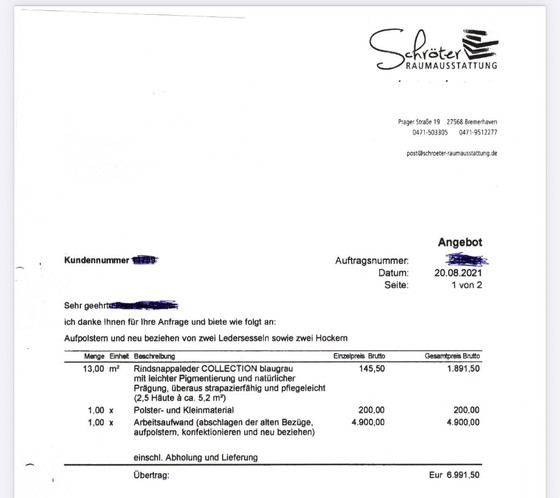 Image 1 of ensemble de sièges en cuir Nappa