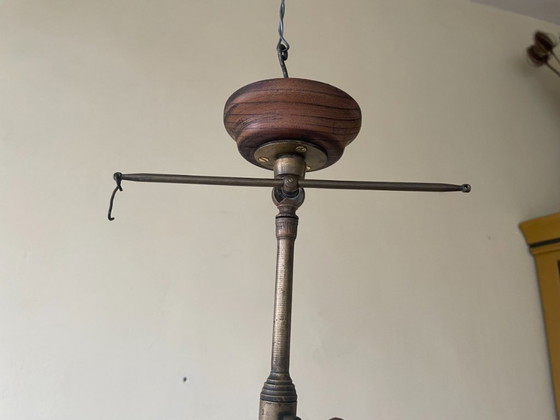 Lampada a Sospensione Francese da Ingresso in Vetro Trasparente – Lampade a sospensione, Glass, Wood (photo 3 of 11)