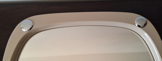 Image 1 of Vintage kunststof wandspiegel, mooi design jaren 70