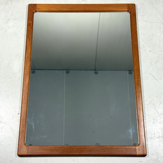 Image 1 of Silkeborg XL teak wall mirror, Denmark