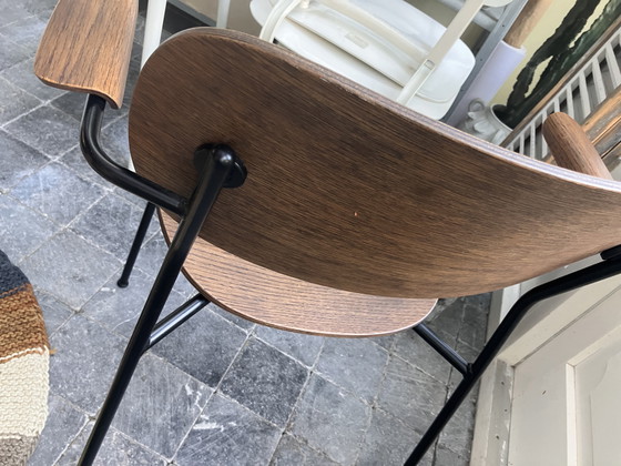 Image 1 of 2x Audo Copenhagen Co Eetkamerstoel Met Arm Eiken Zwart