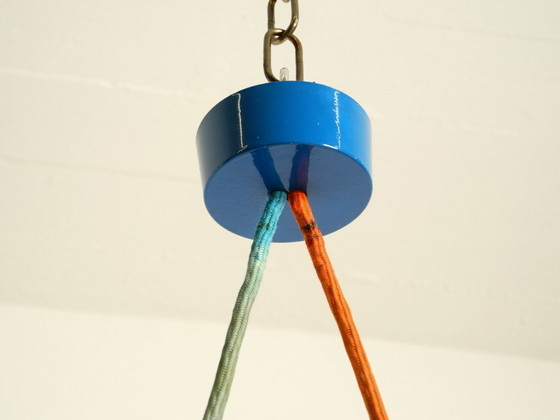Image 1 of Original enamelled double shade Flower Pot pendant lamp by Verner Panton for Louis Poulsen Denmark