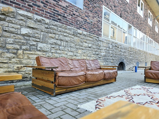 Image 1 of Hämeen Kalustaja 70s bancs canapé ensemble canapé vintage 