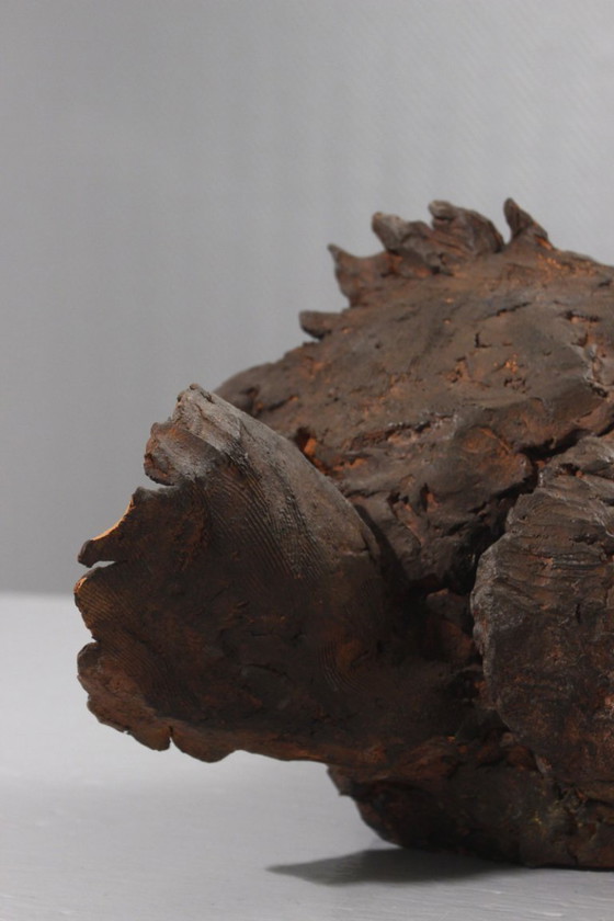 Image 1 of Philippe Conficconi (1962-2019) Large terracotta grouper animal sculpture