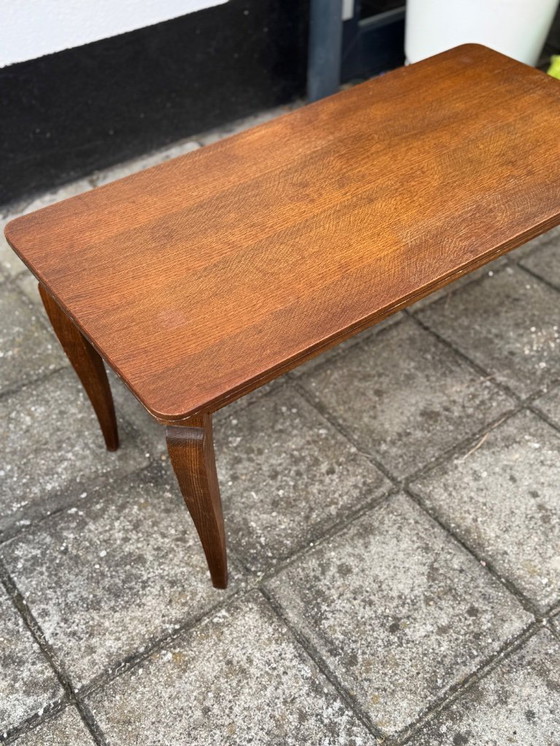 Image 1 of Vintage Oak Cabriole Leg Salon Table