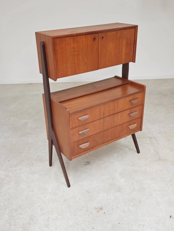 Toeletta/Scrivania di Poul Volther per Orum, Samcom Denmark – Tolette, Wood, Scandinavian (photo 6 of 22)