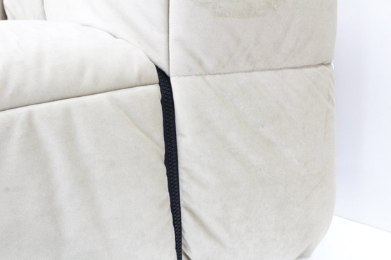 Image 1 of Divano modulare vintage Arflex Strips in velluto beige Cini Boeri