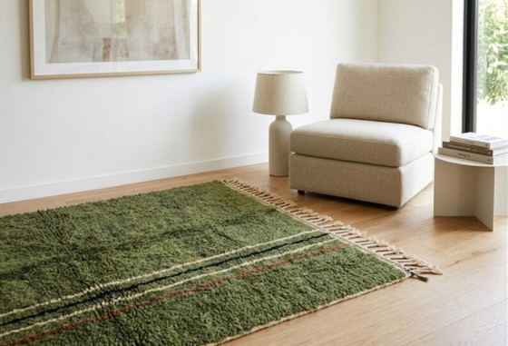 Image 1 of Op maat gemaakt groen Marokkaans tapijt 200cm x 300cm