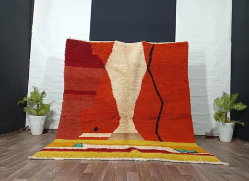 Marokkanischer Teppich, handwerklich, en laine, 250 x 200 cm