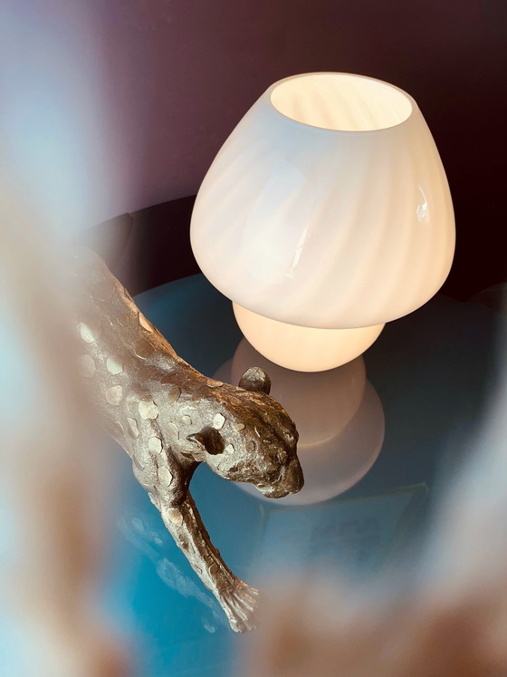 Image 1 of Lámpara de mesa con forma de hongo en espiral de Peill & Putzler