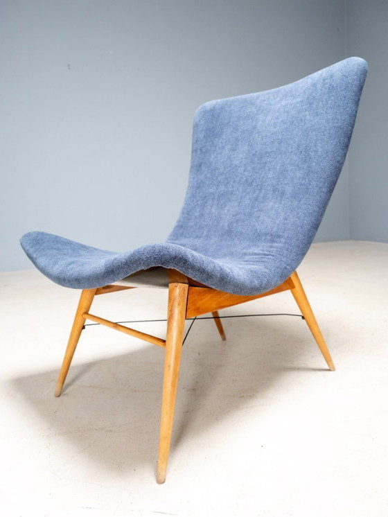 Image 1 of Fauteuils Coquille par Miroslav Navrátil, Český Nábytek, 1960 - Set de 3