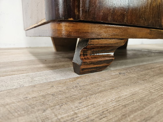 Image 1 of Tocador Art Decó con mármol blanco y espejo