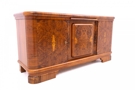 Image 1 of Large Art Deco Chest of Drawers, Poland, 1940s
