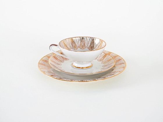 Image 1 of Porseleinen kopje, Duits ontwerp, jaren 70, vervaardigd door Bavaria Elfenbein Porzellan