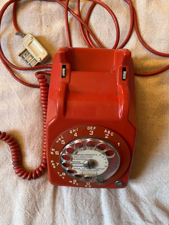 Image 1 of Telefono da collezione arancione del 1975
