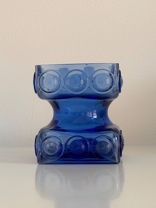 Kehrä Kobaltvase von Tamara Aladin für Riihimäen Mid Century Design – vazen, Glass