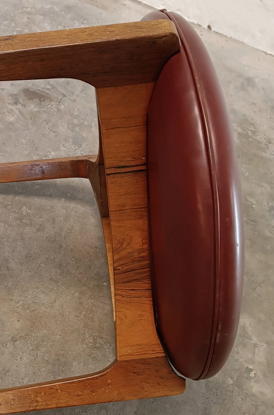 Image 1 of Sven Ellekaer for Christian Linneberg Danish tripod leather stool 