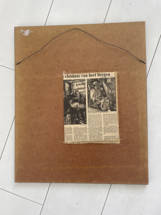 Litografia vintage incorniciata di Matthij Wiegman. Il buon samaritano – Litografie e stampe, Glass, Paper (photo 4 of 6)