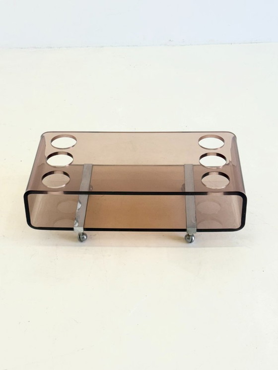 Image 1 of Barwagen aus Plexiglas von Michel Dumas für Roche Bobois