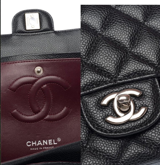 Image 1 of Borsa CHANEL Timeless/Classique en Cuir Noir - 103247