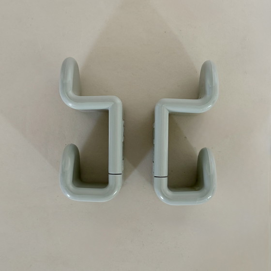 Image 1 of Ein Paar Kleiderhaken von Ambrogio Rossari für Gedy Italien 70er Jahre