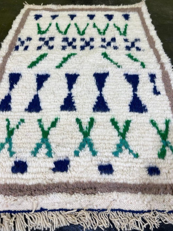 Mini Tapis Artisanal En Laine 100cmx200cm – Rugs & carpets, Cotton (photo 6 of 7)