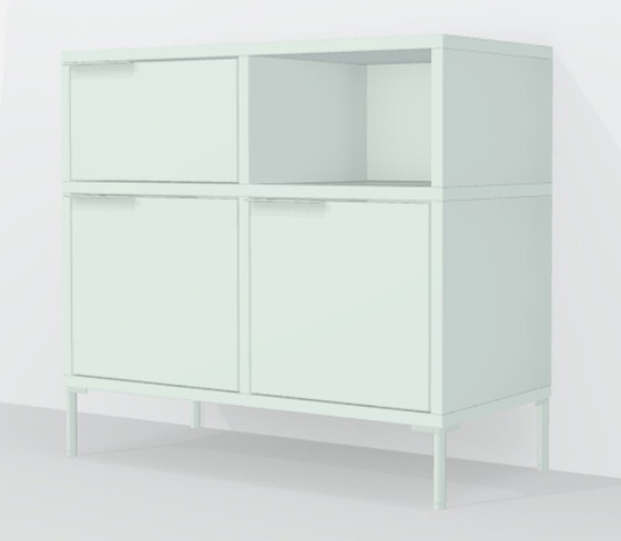 Image 1 of Credenza Tylko verde con tre cassetti