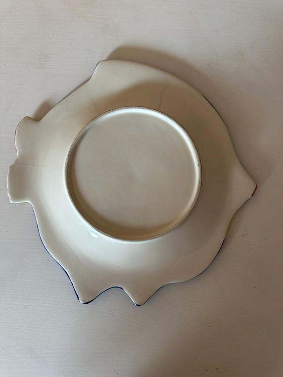 Image 1 of 4 x Majolica vis borden 70s