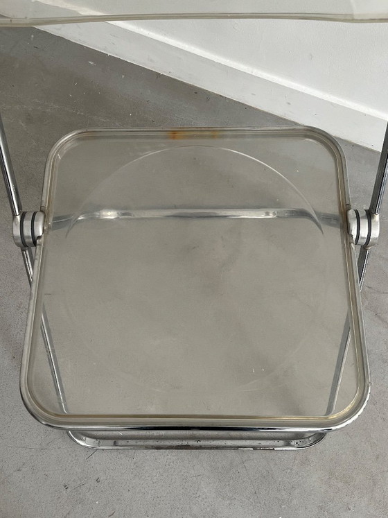 „Plia“-Stühle von Giancarlo Piretti für Castelli – Anonima Castelli, Klappstühle, Metal, Plexiglass (photo 6 of 16)
