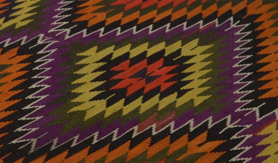 Grande tappeto Kilim Yoruk anatolico vintage, 294 × 180 cm – Tessuto a mano in lana a tessitura piatta (photo 4 of 5)