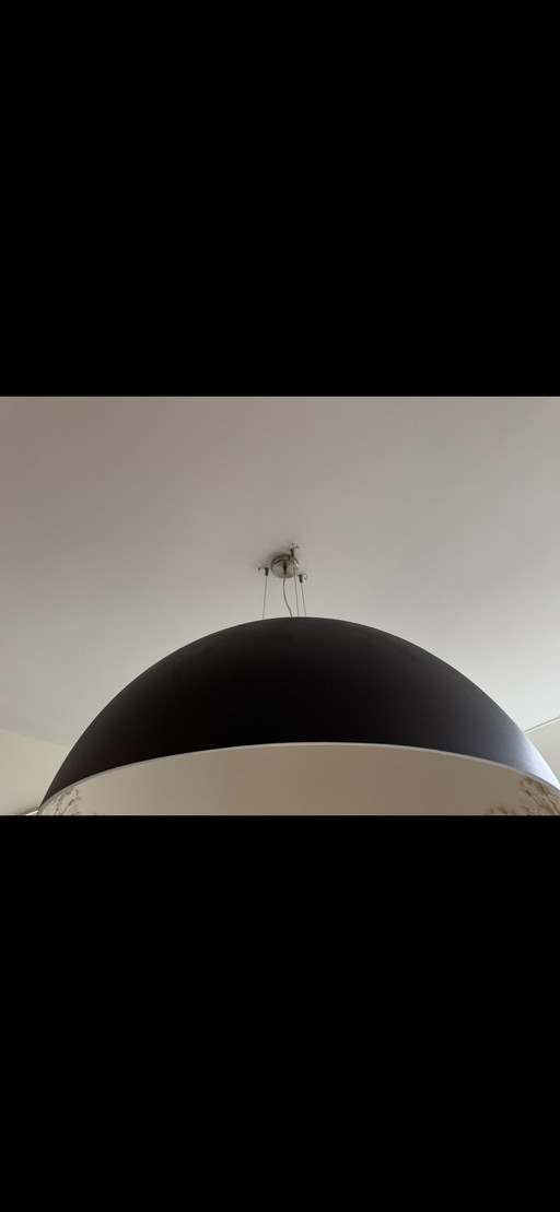 Kunstlicht cup 100 Flos Skygarden zwart crème