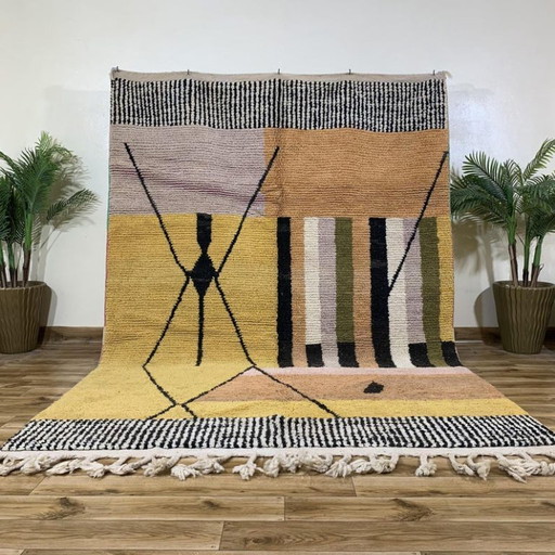 Tapis marocain en laine natural 250cmx200cm